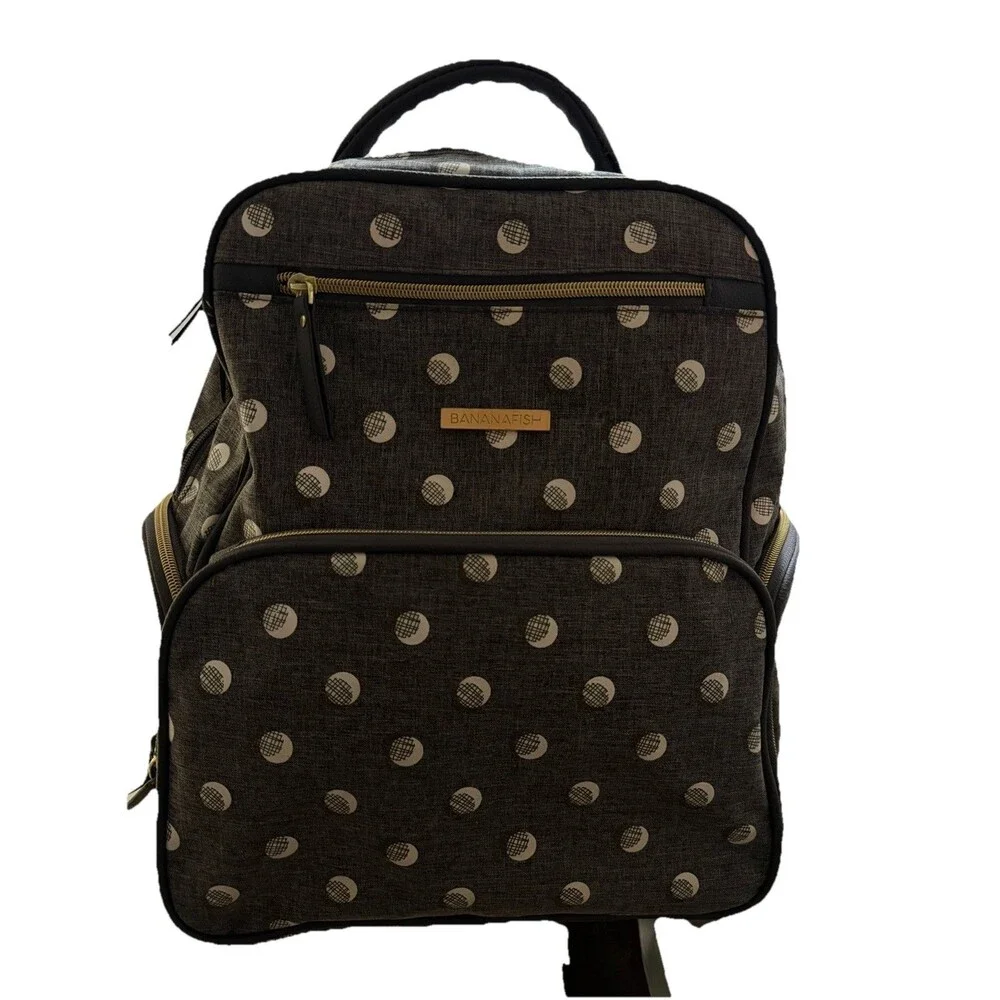 Bananafish Backpack Diaper Bag Gray Very Good Condition‎